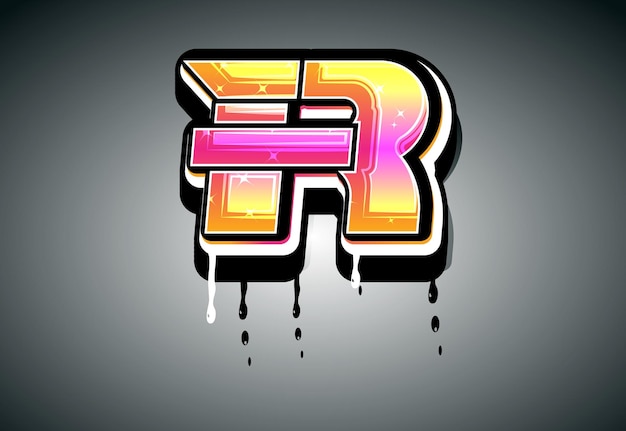 Vector de logotipo de alfabeto de letra femenina R