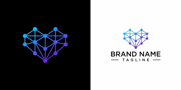 Vector vector de logotipo de amor moderno