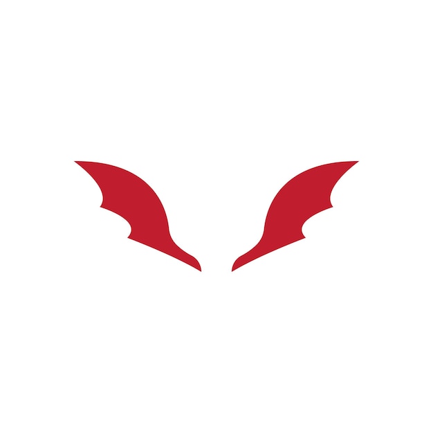 Vector de logotipo de ángel diablo