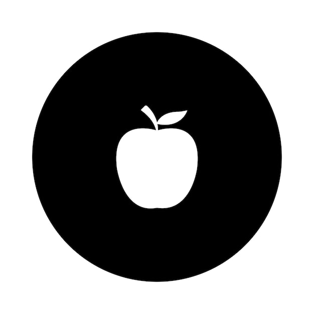 Vector vector de logotipo de apple saludable