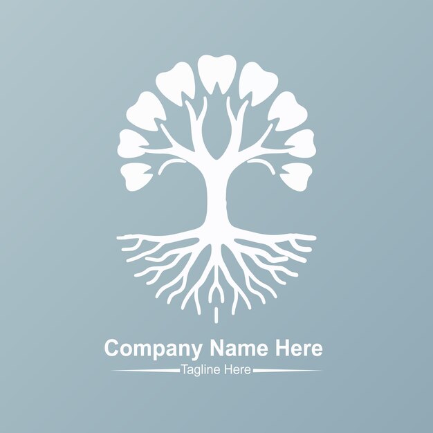 Vector del logotipo del árbol dental