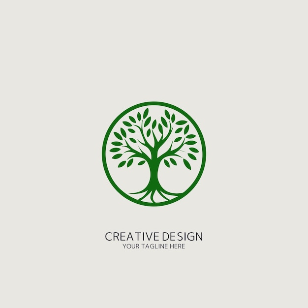 Vector del logotipo del árbol