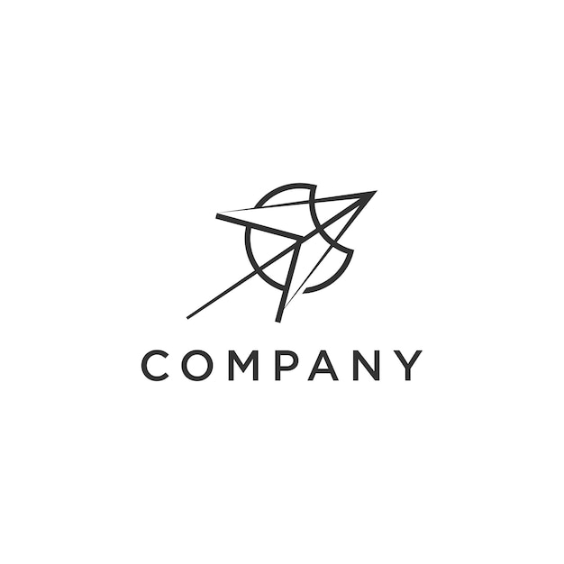 vector del logotipo del arquero plantilla de diseño creativo del logotipo