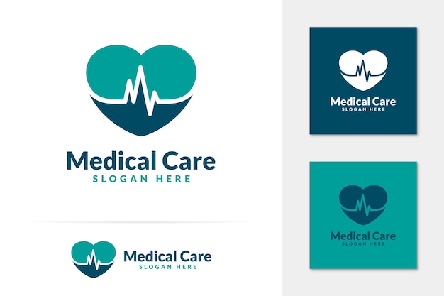 Vector de logotipo de atención médica