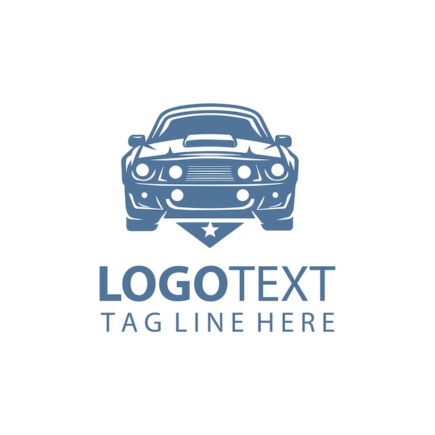 Un vector de logotipo de automóvil de velocidad