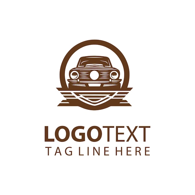Un vector de logotipo de automóvil de velocidad
