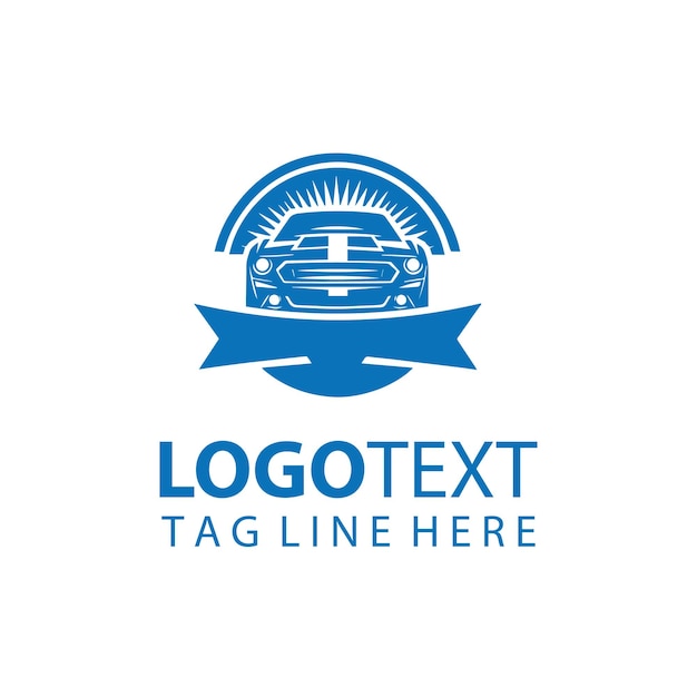 Un vector de logotipo de automóvil de velocidad