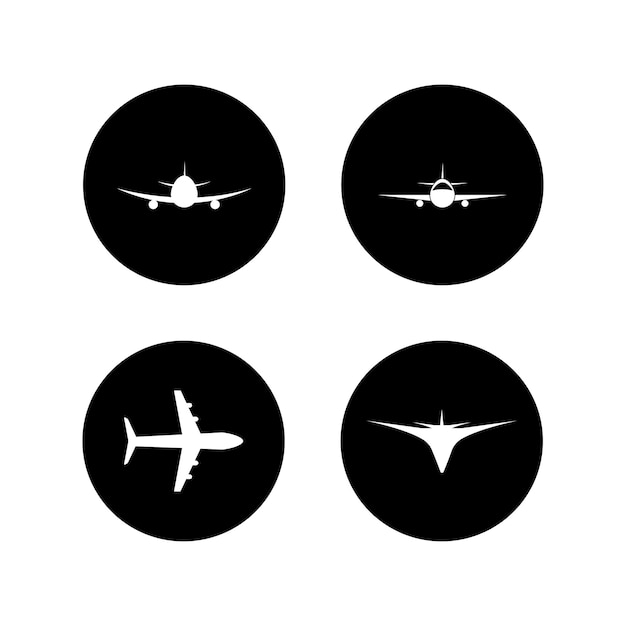 Vector de logotipo de avión