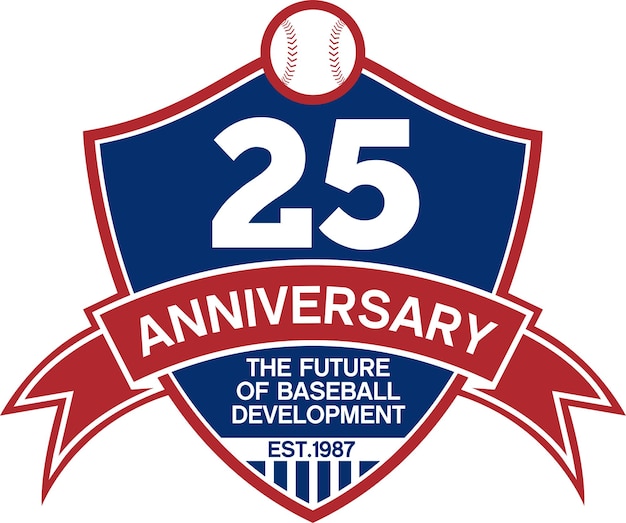 Vector de logotipo de béisbol RETRO SPORT 02