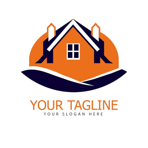 Vector de logotipo de bienes raíces de la casa vector de logotipo