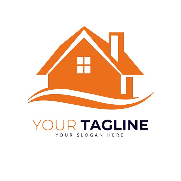 Vector de logotipo de bienes raíces de la casa vector de logotipo