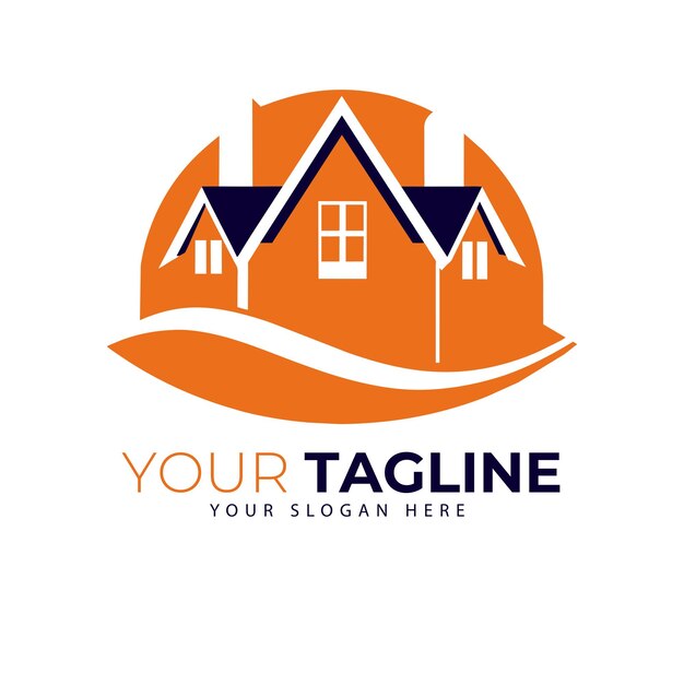 Vector de logotipo de bienes raíces de la casa vector de logotipo