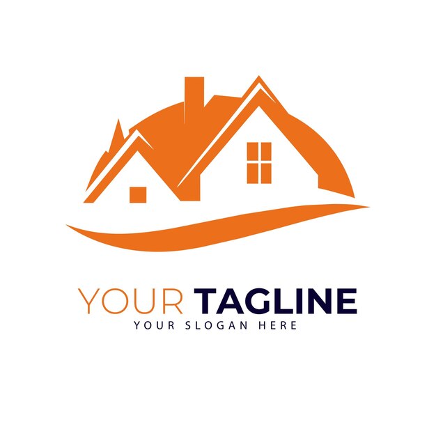Vector de logotipo de bienes raíces de la casa vector de logotipo