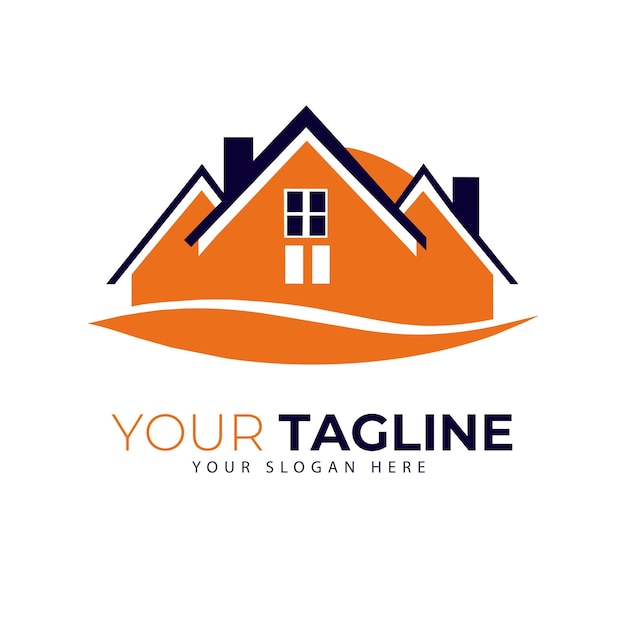 Vector de logotipo de bienes raíces de la casa vector de logotipo