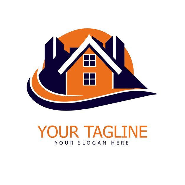Vector de logotipo de bienes raíces de la casa vector de logotipo