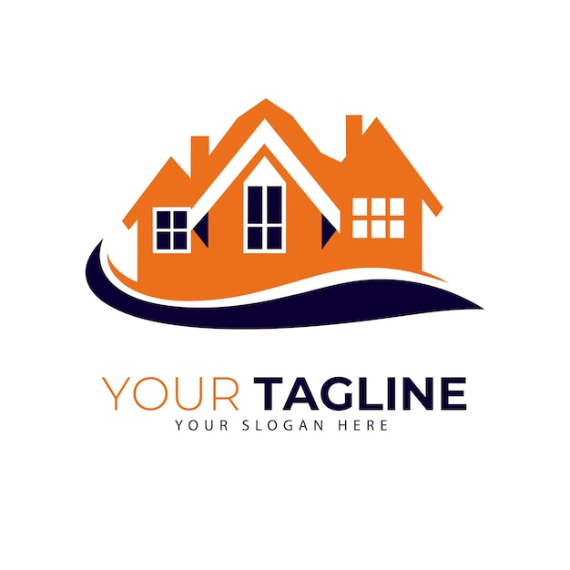 Vector de logotipo de bienes raíces de la casa vector de logotipo
