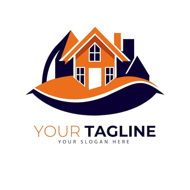Vector de logotipo de bienes raíces de la casa vector de logotipo