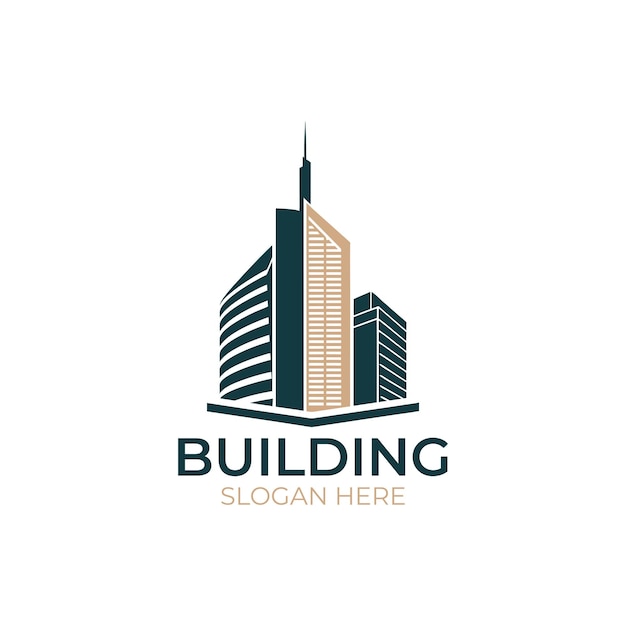 Vector de logotipo de bienes raíces y construcción