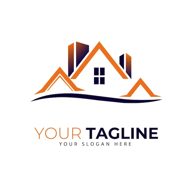 Vector de logotipo de bienes raíces