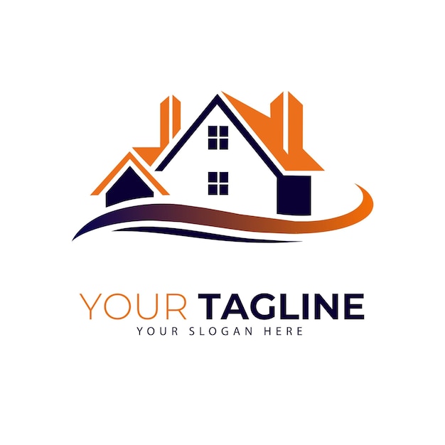 Vector de logotipo de bienes raíces