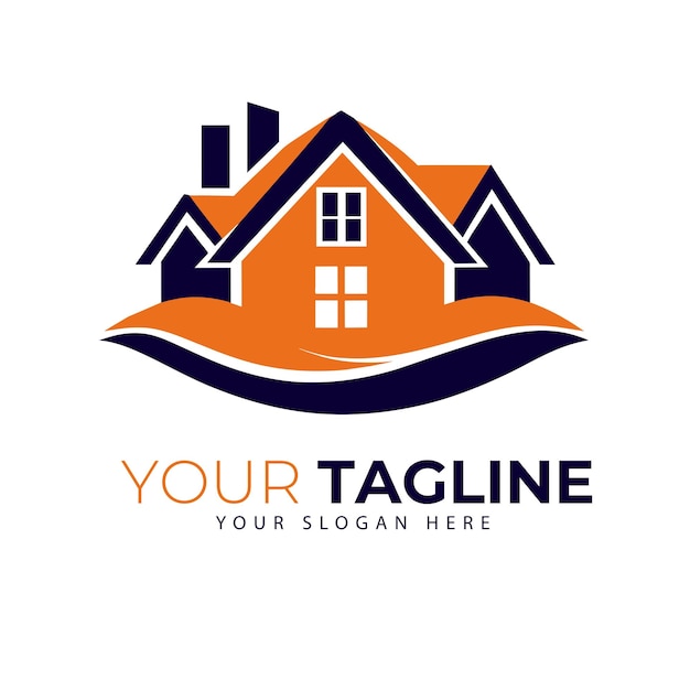 Vector de logotipo de bienes raíces