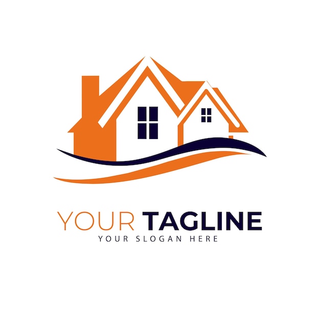 Vector de logotipo de bienes raíces