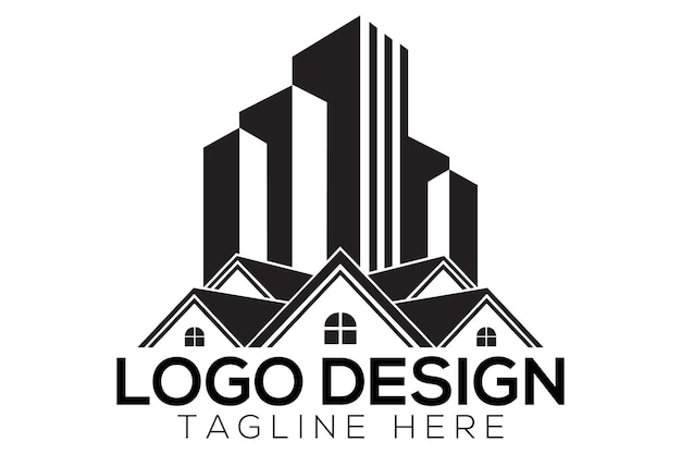Vector de logotipo de bienes raíces