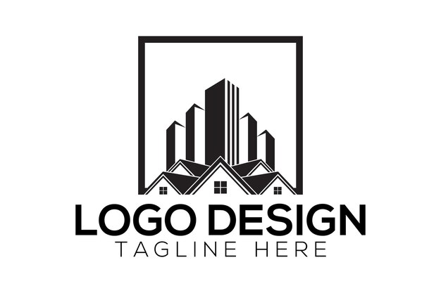 Vector de logotipo de bienes raíces