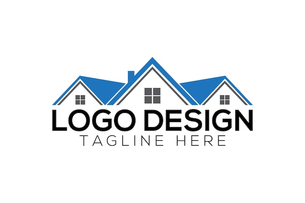 Vector de logotipo de bienes raíces