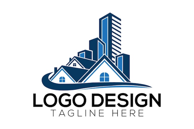 Vector de logotipo de bienes raíces