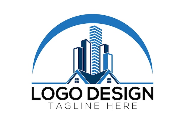 Vector de logotipo de bienes raíces