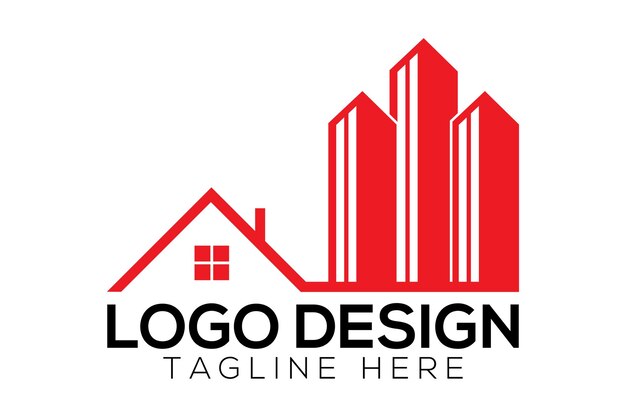 Vector de logotipo de bienes raíces