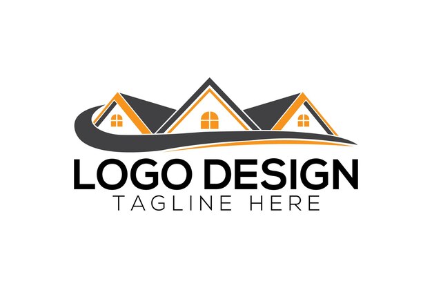 Vector de logotipo de bienes raíces