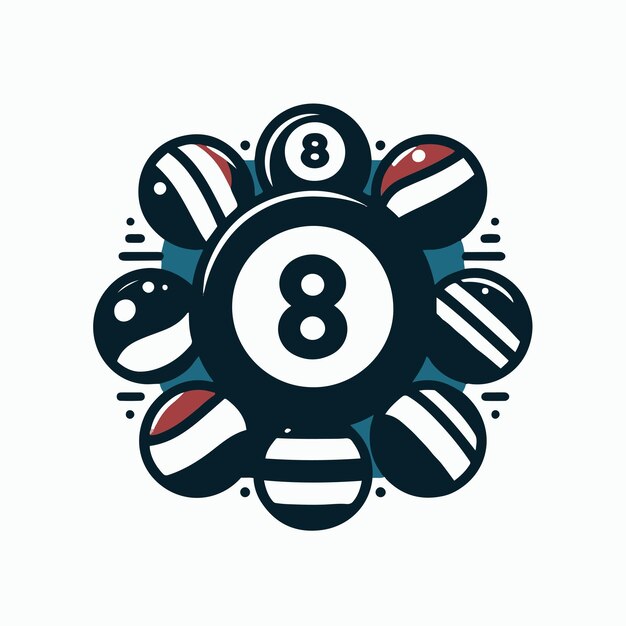vector del logotipo de billar