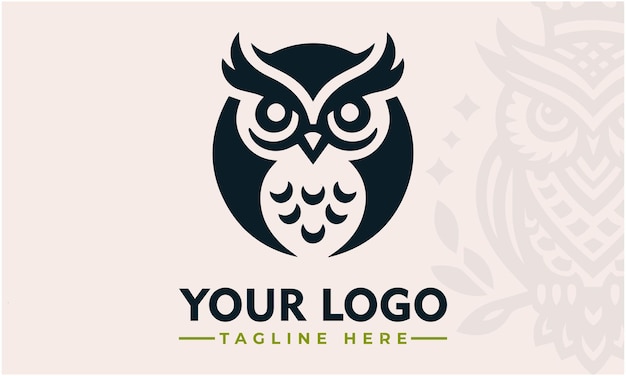 Vector de logotipo de búho vector Minimalis Logotipo de buho para el negocio de marca