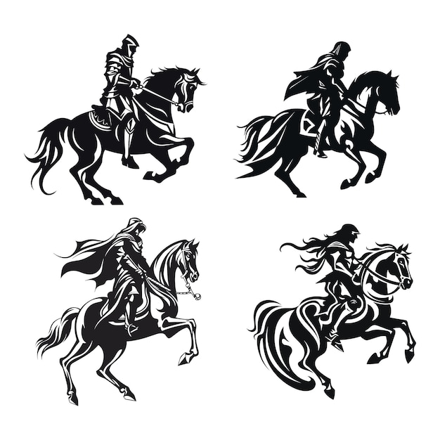 Vector vector del logotipo del caballo