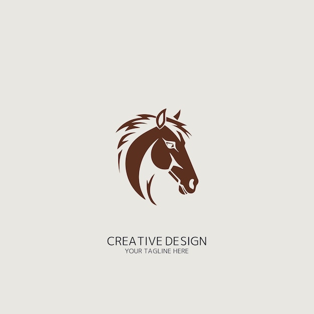 Vector vector del logotipo del caballo