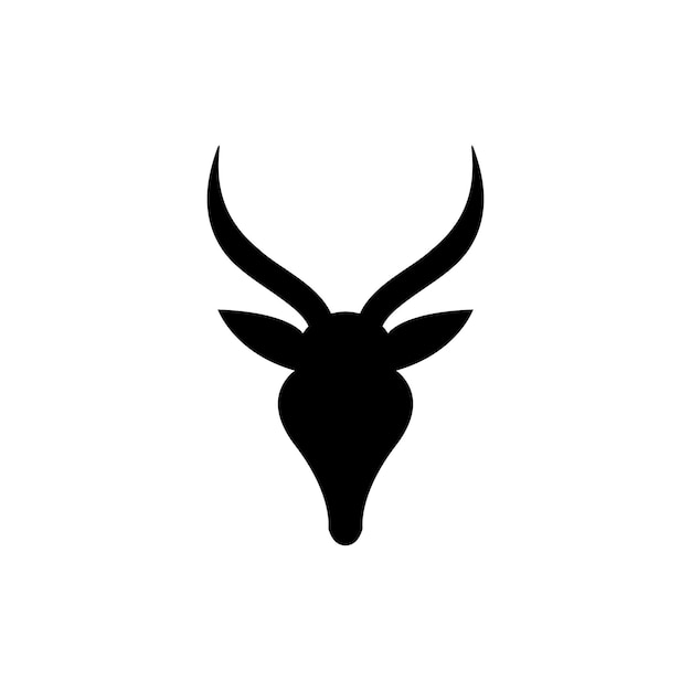 vector del logotipo de la cabeza de cabra