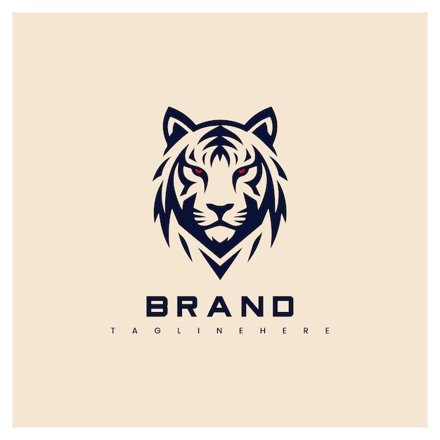 Vector del logotipo de la cabeza de león