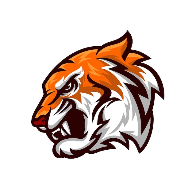vector de logotipo de cabeza de tigre
