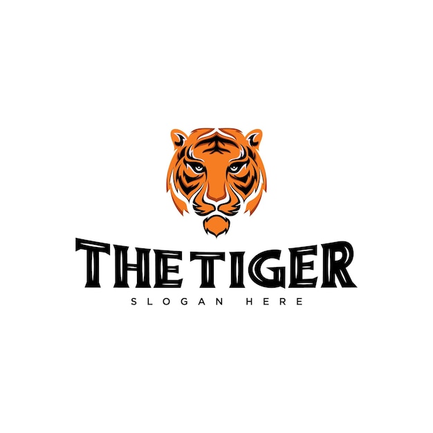 vector de logotipo de cabeza de tigre