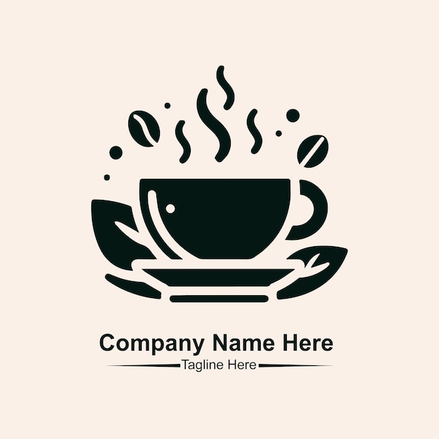 vector de logotipo de cafetería