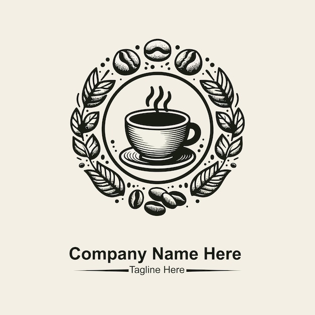 Vector del logotipo de la cafetería