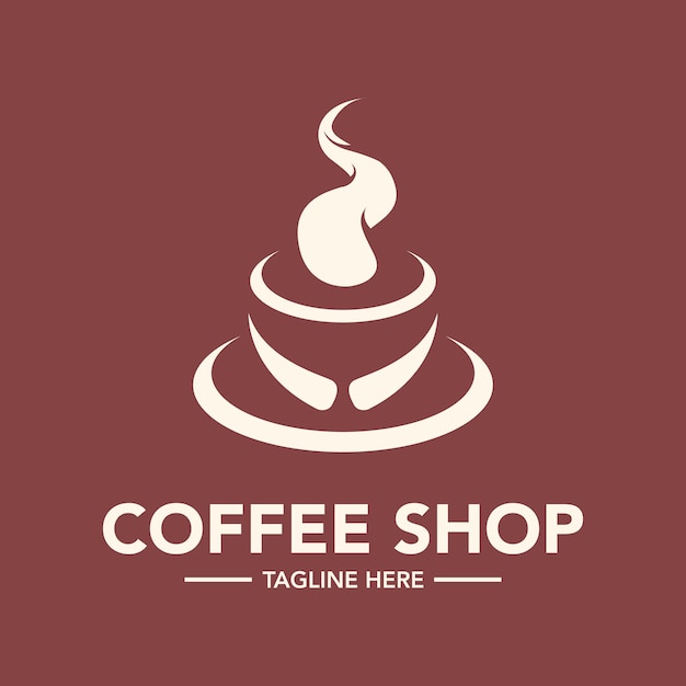 vector de logotipo de cafetería