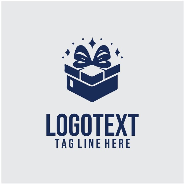 Vector del logotipo de la caja de regalos