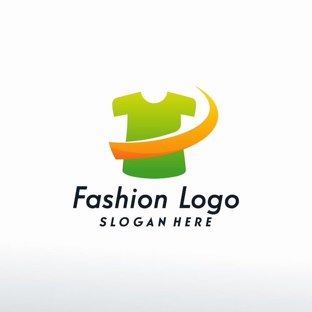 Vector de logotipo de camisa, plantilla de diseños de logotipo de moda de tela, concepto de diseño, logotipo, elemento de logotipo para plantilla