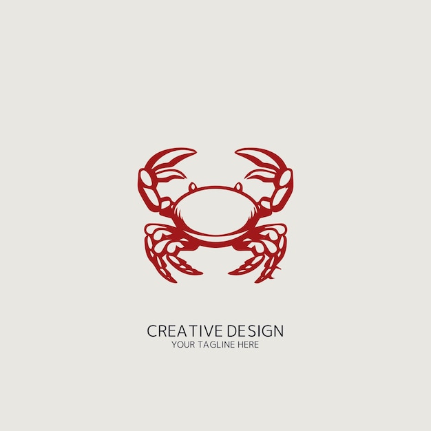 Vector del logotipo del cangrejo