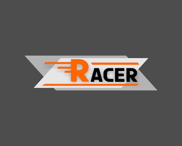 Vector de logotipo de carrera