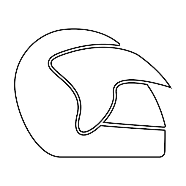 Vector vector de logotipo de casco