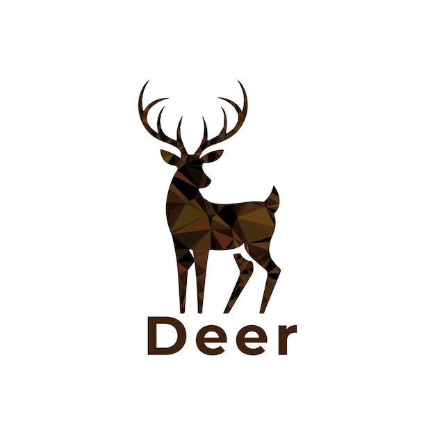 vector de logotipo de ciervos